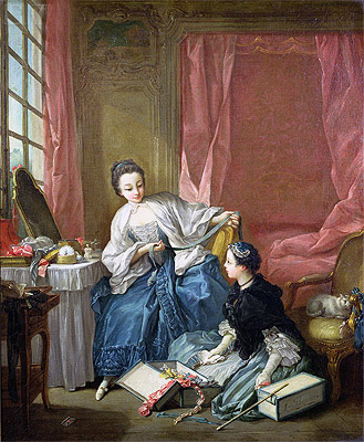 The Modiste, c.1746 | Boucher | Painting Reproduction