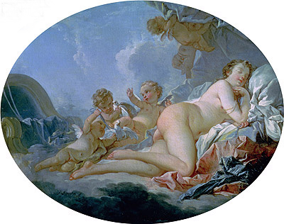 The Sleeping Venus, undated | Boucher | Painting Reproduction