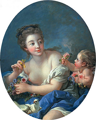 Venus und Amor | Boucher | Gemälde Reproduktion