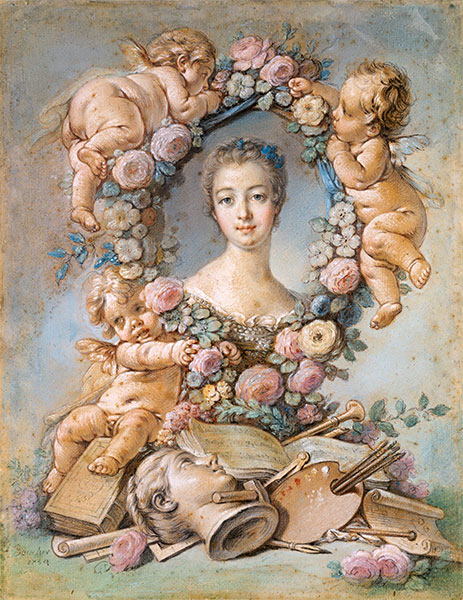 Madame de Pompadour, 1754 | Boucher | Painting Reproduction