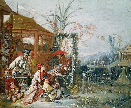 Die chinesische Jagd, c.1742 | Boucher | Gemälde Reproduktion