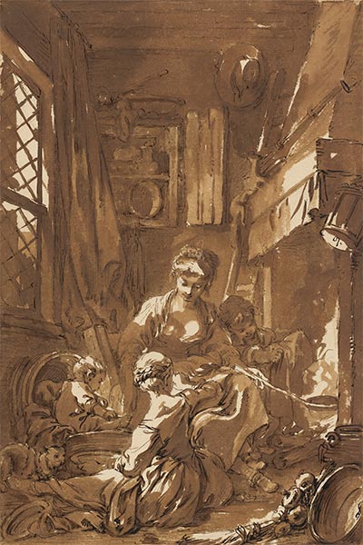 Crêpes, c.1761/63 | Boucher | Painting Reproduction