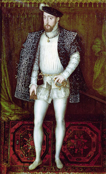 Portrait of Henri II King of France, 1547 by Francois Clouet | Painting Reproduction