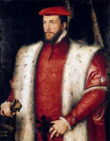 Portrait of Odet de Coligny Cardinal of Chatillon, 1548 by Francois Clouet | Painting Reproduction