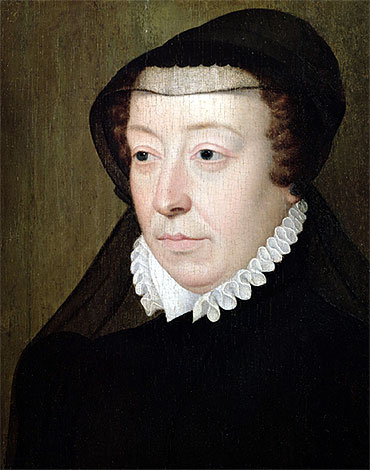 Portrait of Catherine de Medici, n.d. by Francois Clouet | Painting Reproduction