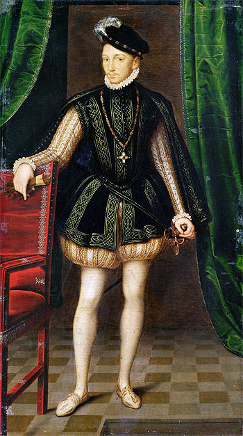 Portrait of Charles IX, n.d. by Francois Clouet | Painting Reproduction