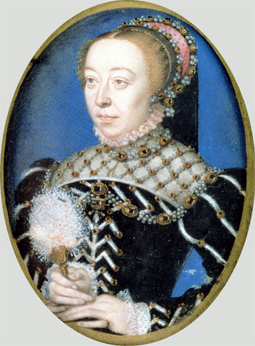  Portrait of Catherine de Medici, c.1555 | Francois Clouet | Painting Reproduction