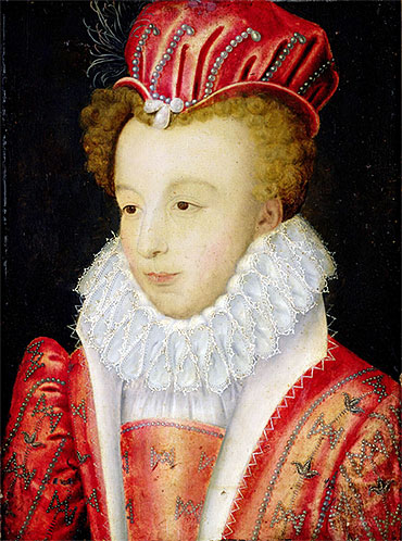Marguerite de Valois, c.1572 by Francois Clouet | Painting Reproduction