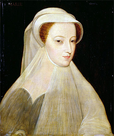 Mary Queen of Scots in White Mourning, 1561 by Francois Clouet | Painting Reproduction