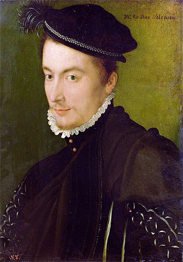 Portrait of Hercule-Francois de France Duke of Alencon | Francois Clouet | Painting Reproduction
