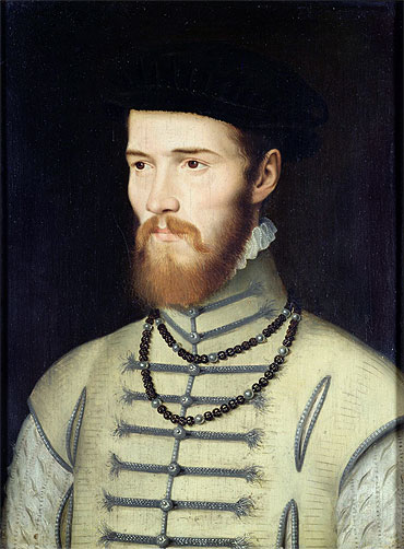 Portrait of a Man, possibly Don John of Austria, c.1570 | Francois Clouet | Gemälde Reproduktion