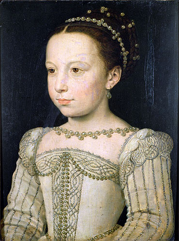 Marguerite de Valois, c.1561 | Francois Clouet | Gemälde Reproduktion