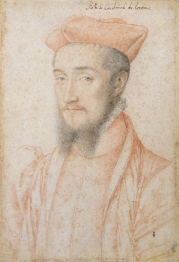 Portrait of Cardinal Charles de Lorraine, c.1555 | Francois Clouet