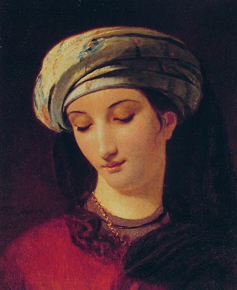 Portrait of a Woman with a Turban, 1826 | Francois Navez | Painting Reproduction