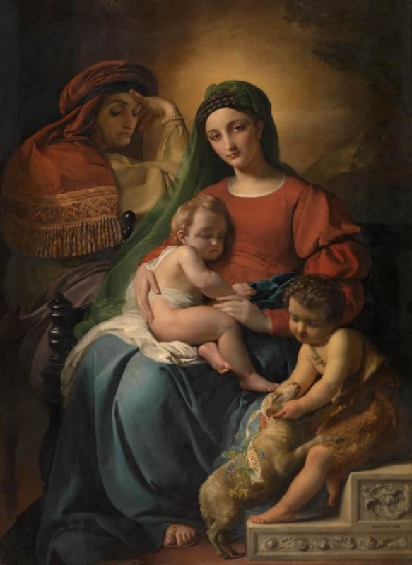 Holy Family with the Infant Saint John the Baptist, 1848 | Francois Navez