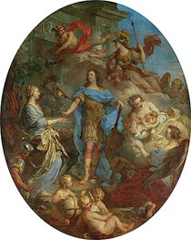 Louis XV Bringing Peace to Europe | Francois Lemoyne | Gemälde Reproduktion