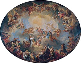 The Glorification of the Virgin, 1731 von Francois Lemoyne | Gemälde-Reproduktion