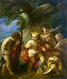 Genius of Music, c.1727/29 von Francois Lemoyne | Gemälde-Reproduktion