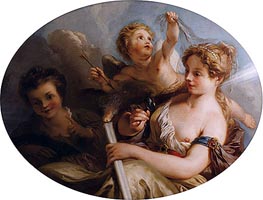 Allegory of Love, undated by Francois Lemoyne | Painting Reproduction