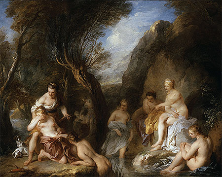 Diana and Callisto, 1723 | Francois Lemoyne | Gemälde Reproduktion