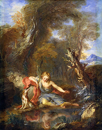 Narcissus, 1728 | Francois Lemoyne | Painting Reproduction