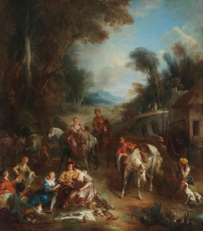Francois Lemoyne | A Hunting Party, 1730 A Hunting Party, 1730 | Francois Lemoyne