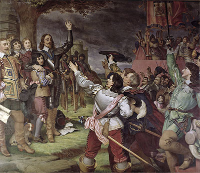 Charles I Erecting His Standard at Nottingham on 22nd August 1642, 1910 | Frank Cadogan Cowper | Gemälde Reproduktion