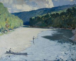 Lower Camp Pool, 1928 by Frank Weston Benson | Painting Reproduction