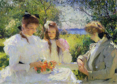 Portrait of my Daughters, 1907 | Frank Weston Benson | Painting Reproduction