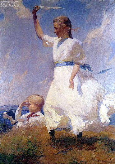 The Hilltop, Undated | Frank Weston Benson | Painting Reproduction