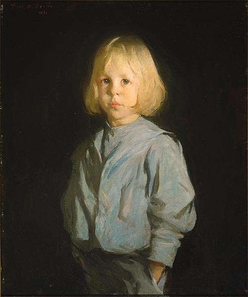Porträt eines Knaben, 1896 | Frank Weston Benson | Gemälde Reproduktion