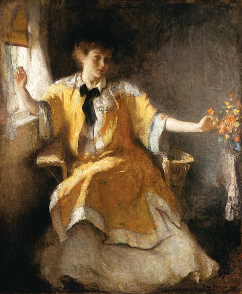 Junges Mädchen am Fenster, 1911 | Frank Weston Benson | Gemälde Reproduktion
