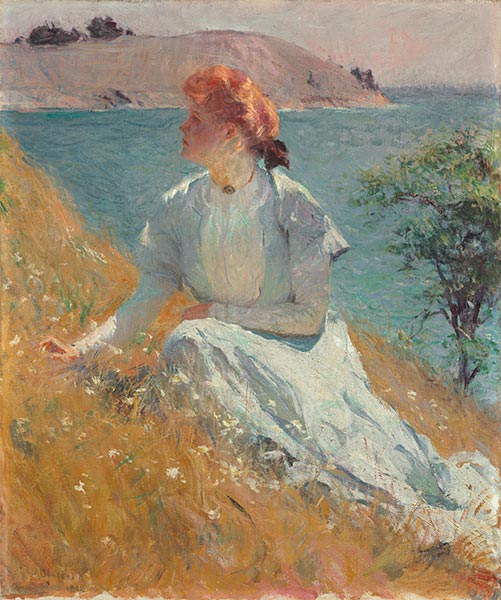 Margaret 'Gretchen' Strong, c.1909 | Frank Weston Benson | Gemälde Reproduktion
