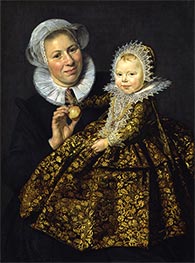 Catharina Hooft mit ihrer Amme, c.1619/20 von Frans Hals | Gemälde-Reproduktion