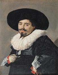 Portrait of a Man, 1625 by Frans Hals | Painting Reproduction