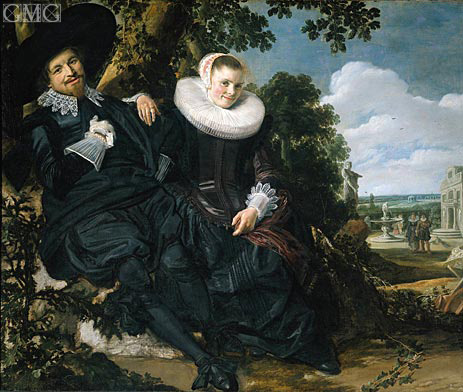 Married Couple in a Garden, c.1622 | Frans Hals | Painting Reproduction