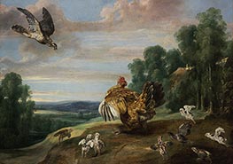 The Hawk and the Hen, 1646 by Frans Snyders | Painting Reproduction