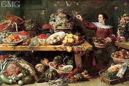 Still Life with Fruit and Vegetables | Frans Snyders | Painting Reproduction