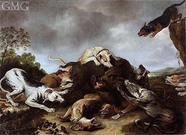 The Boar Hunt  | Frans Snyders | Gemälde Reproduktion