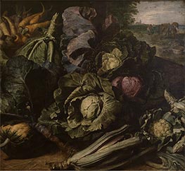 Vegetable Still Life, c.1610 by Frans Snyders | Painting Reproduction