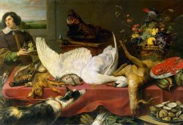 Still Life with a Swan, 1775 by Frans Snyders | Painting Reproduction