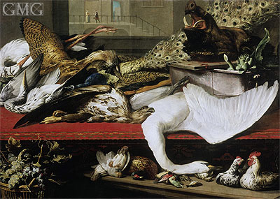 Still Life with Poultry and Venison, 1614 | Frans Snyders | Gemälde Reproduktion