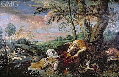 A Boar Hunt, Undated | Frans Snyders | Painting Reproduction