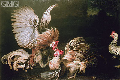 Fighting Cocks, Undated | Frans Snyders | Painting Reproduction