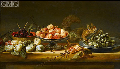 Still Life with Squirrel, Undated | Frans Snyders | Painting Reproduction