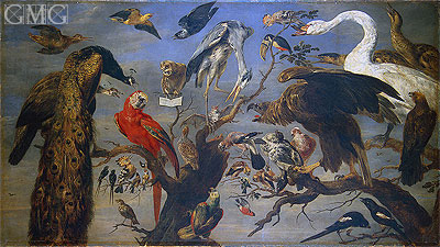 Bird's Concert, c.1630/40  by Frans Snyders | Painting Reproduction