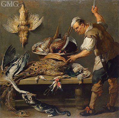 Cook at a Kitchen Table with Dead Game on it, c.1634/37 | Frans Snyders