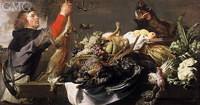 Still life with Huntsman, c.1615 | Frans Snyders | Painting Reproduction