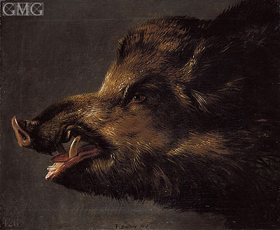 Boar's Head, c.1620/40 | Frans Snyders | Gemälde Reproduktion