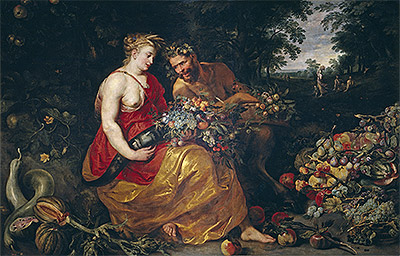 Ceres and Pan, c.1615 by Frans Snyders | Painting Reproduction